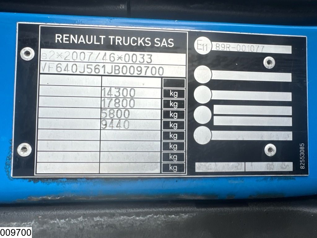 Renault D 14 210 EURO 6, Steel suspension