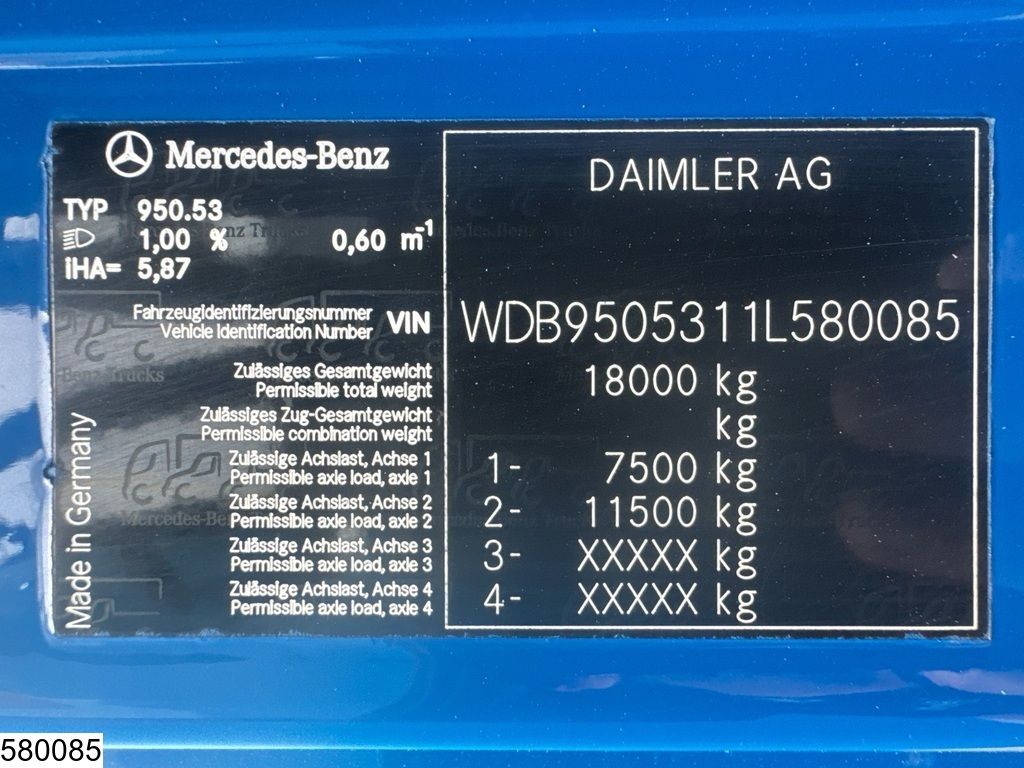 Mercedes Axor 1824 EURO 5, ADR, 13.500 L, 2 Comp