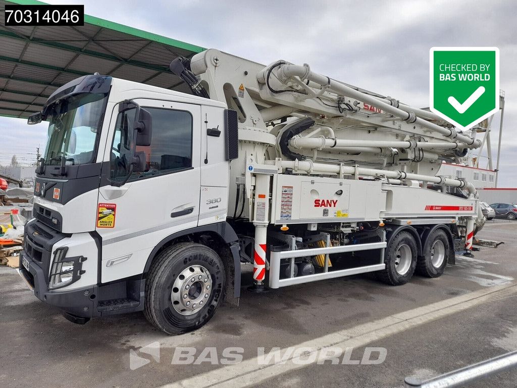 Volvo FMX 380 6X4 Sany SY37 RZ5-150 concrete pump steel suspension Automatic VEB Euro 6