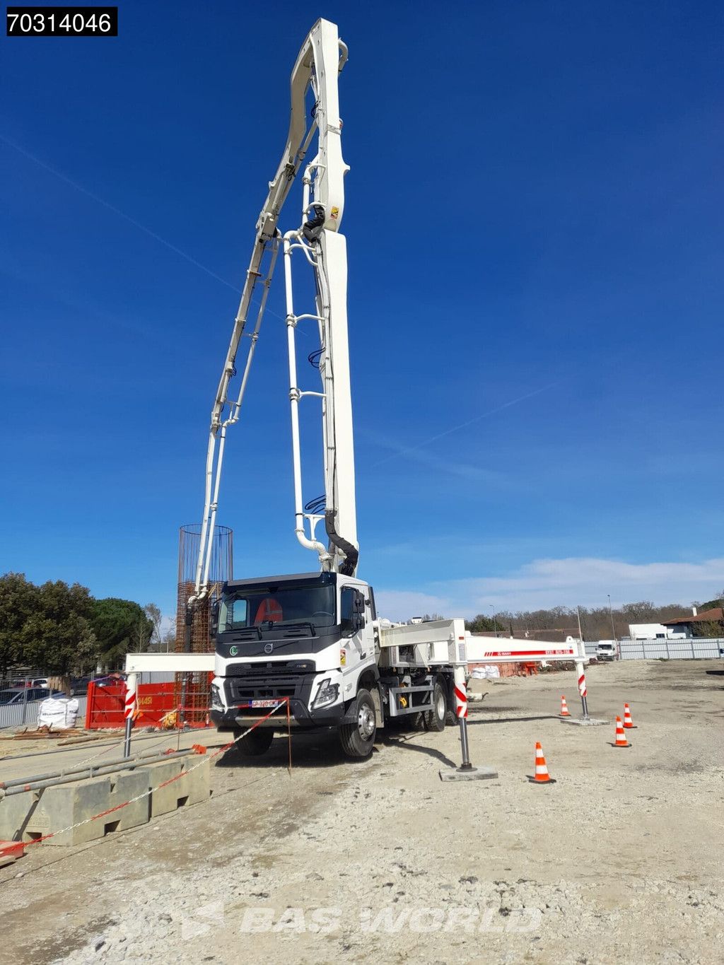 Volvo FMX 380 6X4 Sany SY37 RZ5-150 concrete pump steel suspension Automatic VEB Euro 6