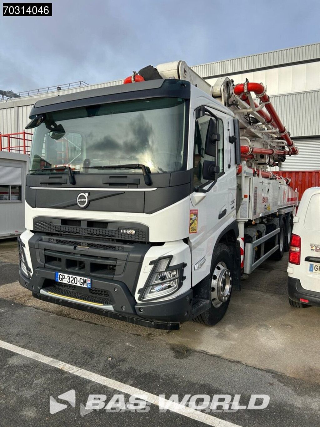 Volvo FMX 380 6X4 Sany SY37 RZ5-150 concrete pump steel suspension Automatic VEB Euro 6