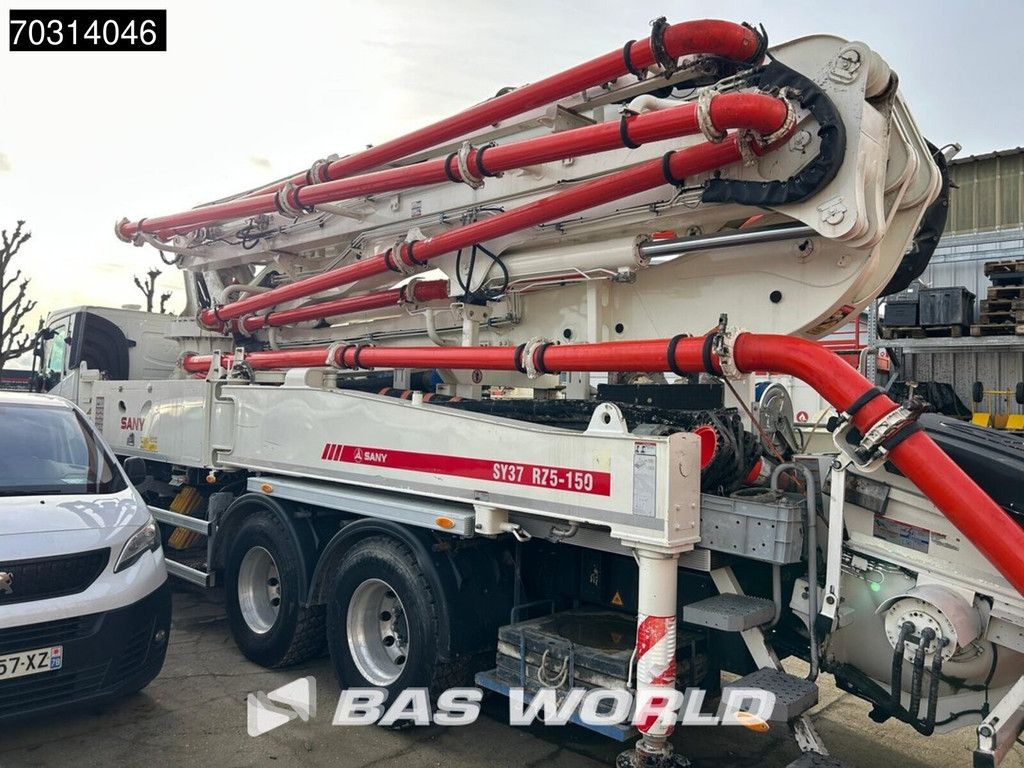 Volvo FMX 380 6X4 Sany SY37 RZ5-150 concrete pump steel suspension Automatic VEB Euro 6