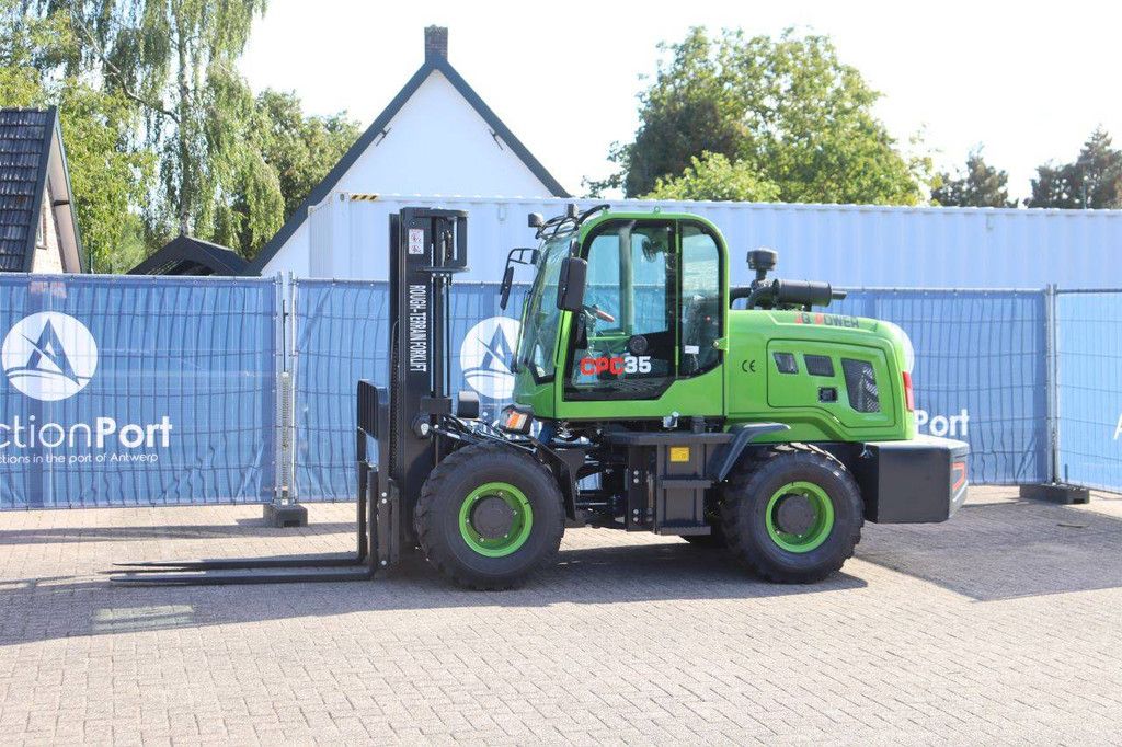 Rough-terrain forklift JQ Power CPC35 4x4 Diesel 3500kg 4.5m New
