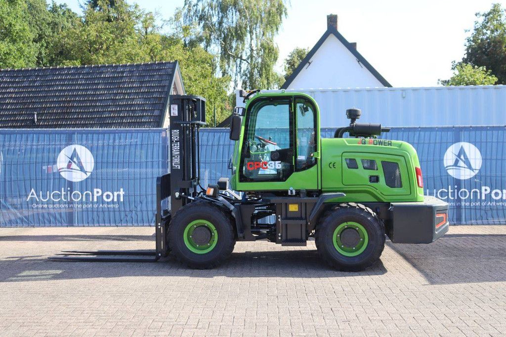Rough-terrain forklift JQ Power CPC35 4x4 Diesel 3500kg 4.5m New