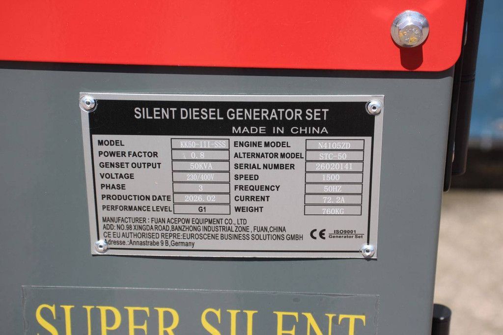 Generator Kawakenki KK50 Diesel 50kVA 2026 New