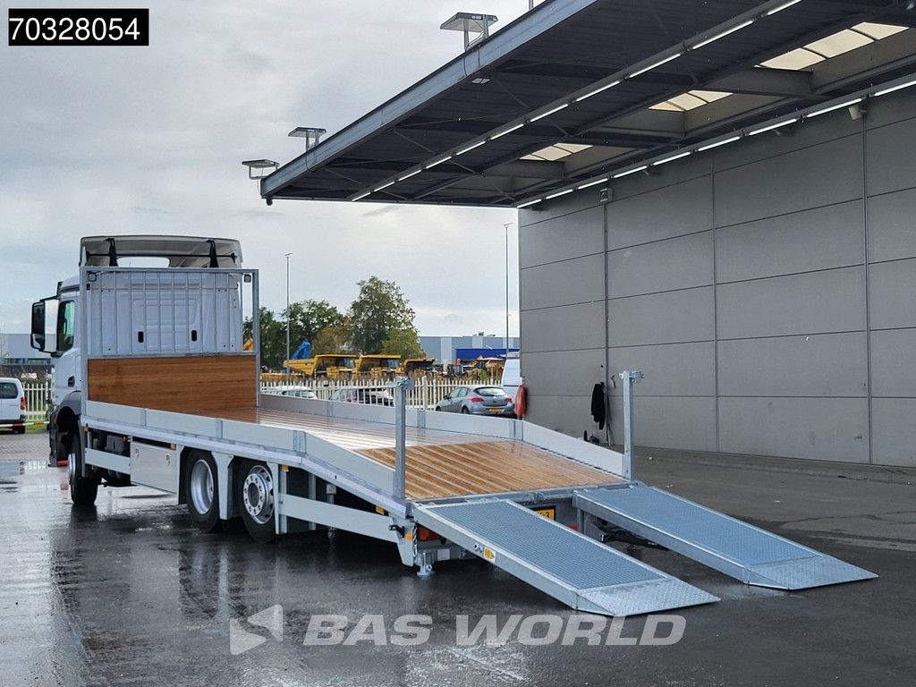 Mercedes Antos 2735 6X2 Machine transporter Oprijwagen Hydraulic ramps Lift+steering axle Full Air Euro 6