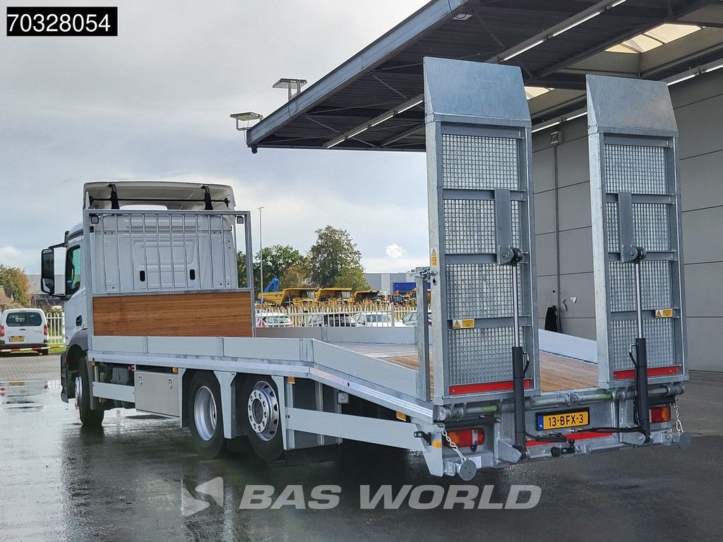 Mercedes Antos 2735 6X2 Machine transporter Oprijwagen Hydraulic ramps Lift+steering axle Full Air Euro 6