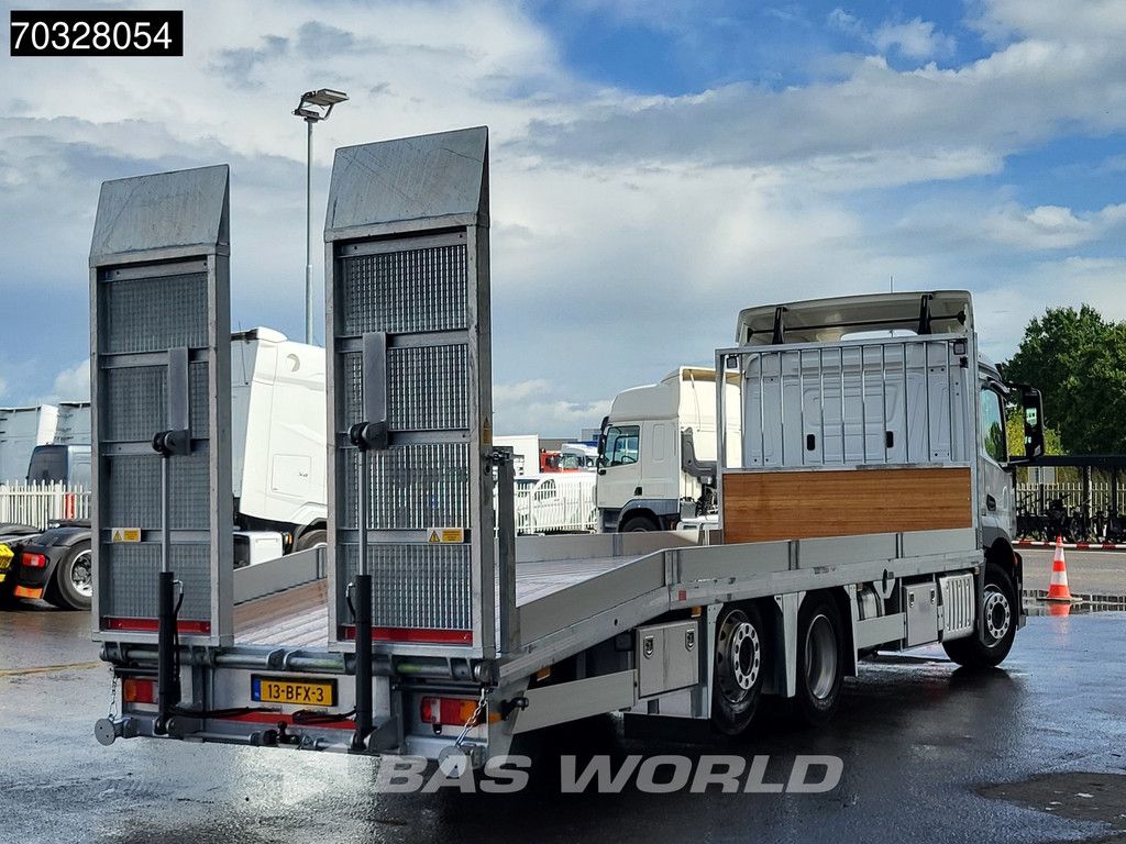 Mercedes Antos 2735 6X2 Machine transporter Oprijwagen Hydraulic ramps Lift+steering axle Full Air Euro 6