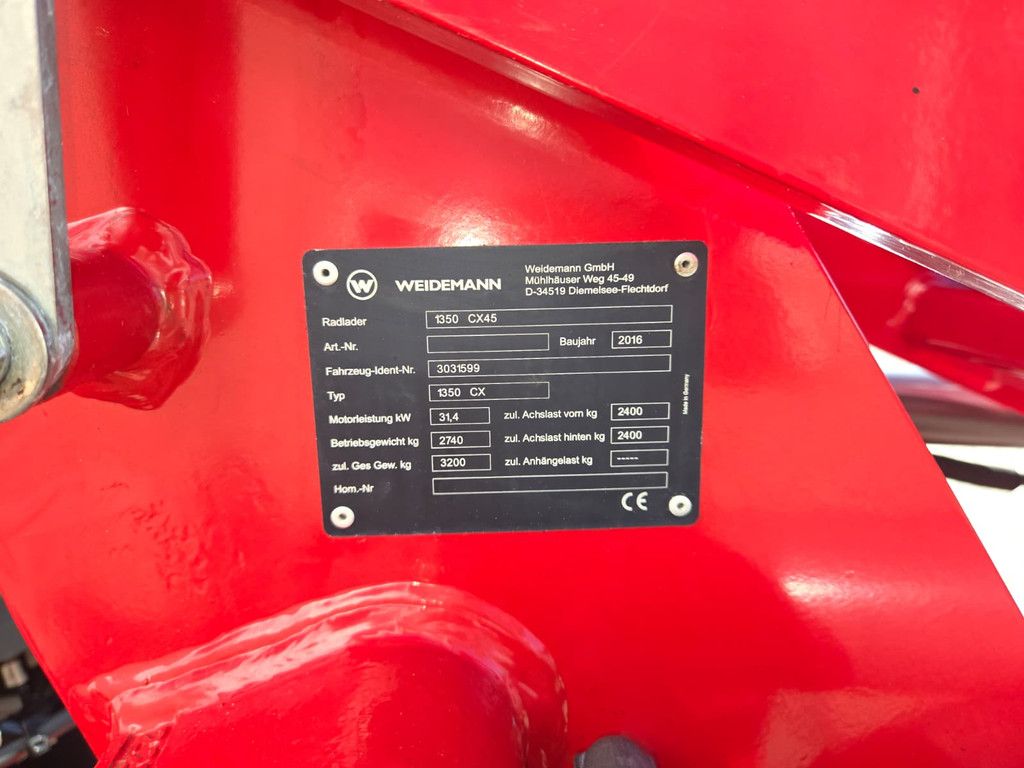 Weidemann Mini Shovel 1360CX45