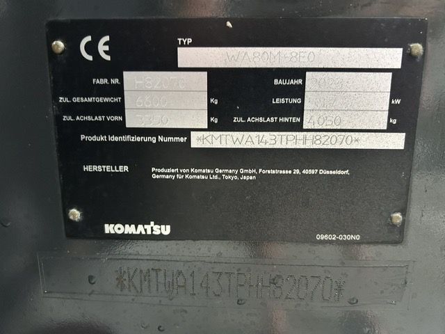 Komatsu WA80M-8EO | 598h | (year 2023)