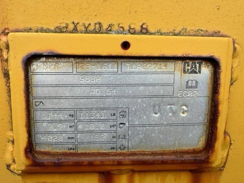 CAT 988H Rockbucket