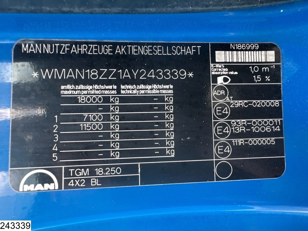 MAN TGM 18 250 Esterer, 14.000 L, 3 Comp