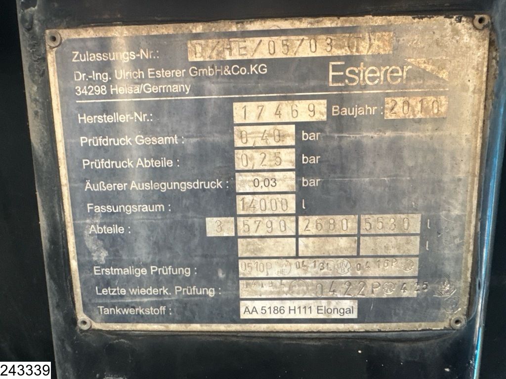 MAN TGM 18 250 Esterer, 14.000 L, 3 Comp