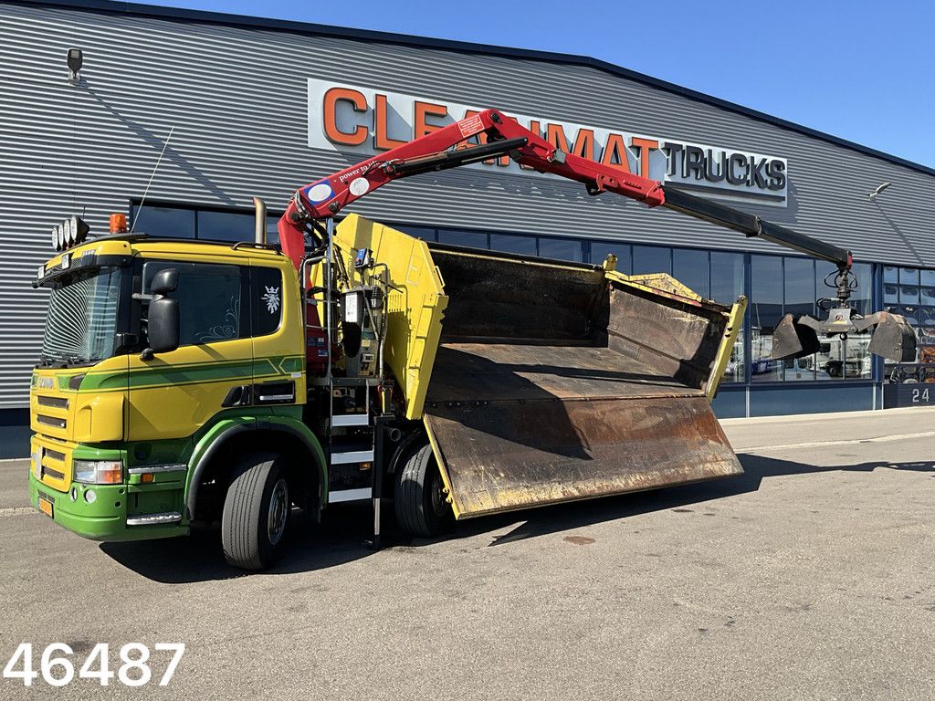 Scania P 400 8x4 Retarder HMF 16 Tonmeter Z-kraan