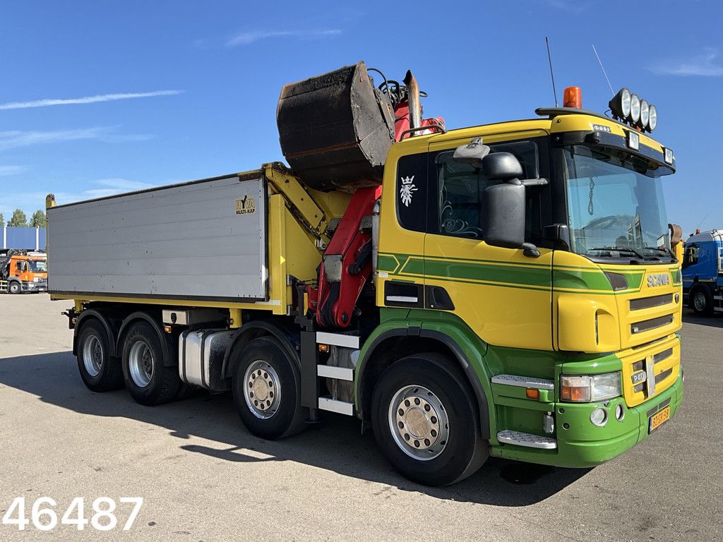Scania P 400 8x4 Retarder HMF 16 Tonmeter Z-kraan