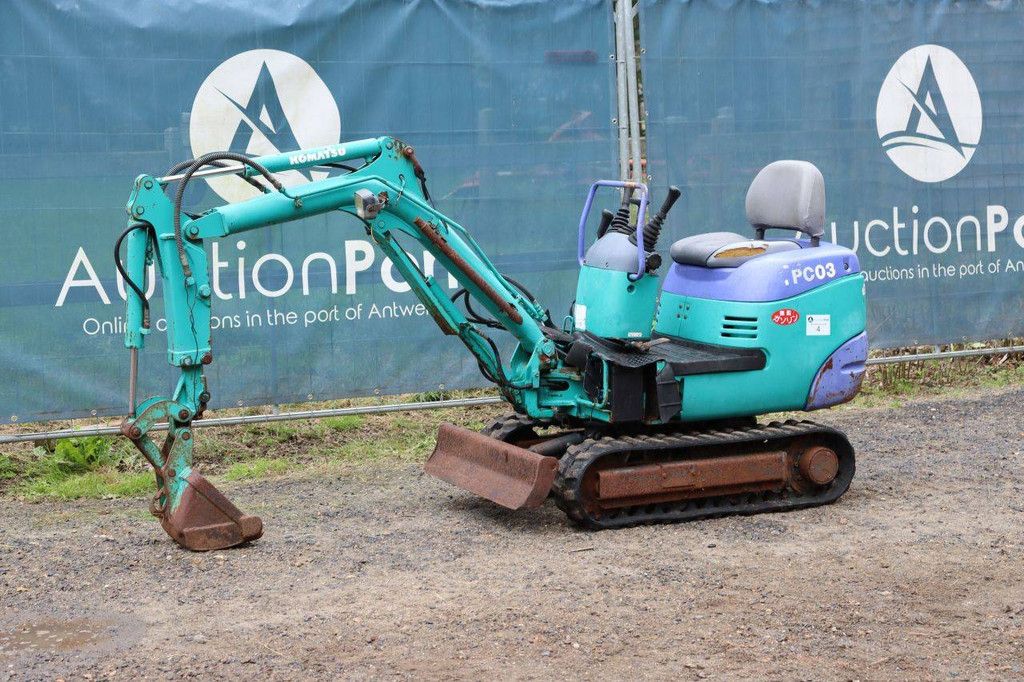 Minibagger Komatsu PC03-2 Benzin 12 PS