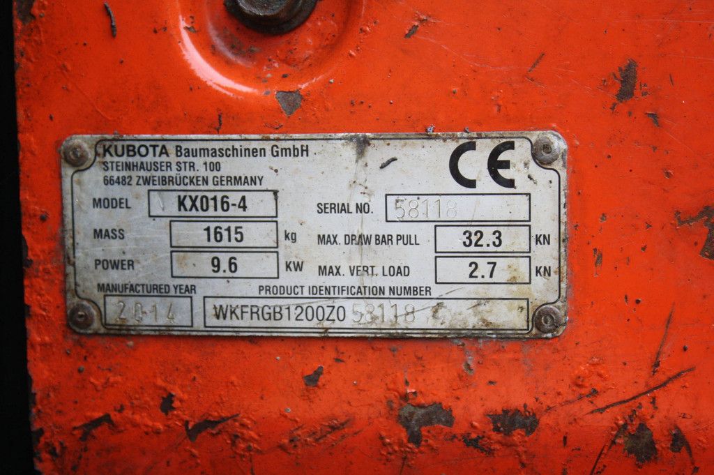 Minibagger Kubota KX016-4 Diesel 2014