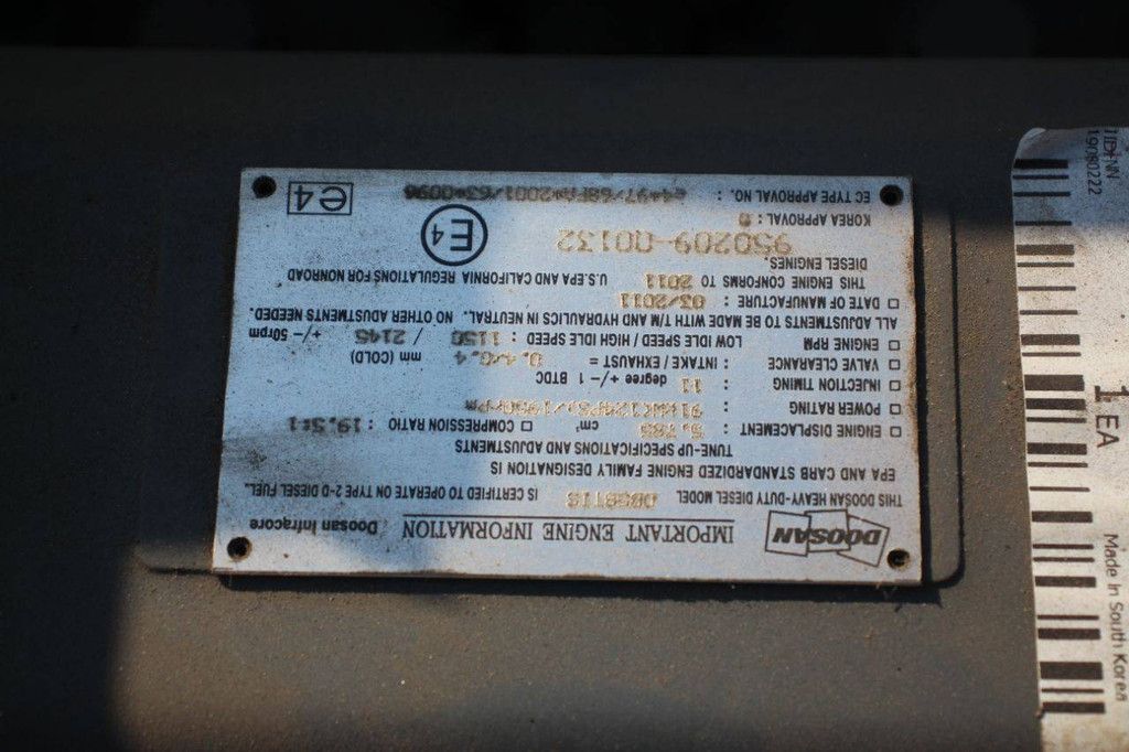 Motor für Doosan DB58TIS Diesel 91kW, Baujahr 2011, neu