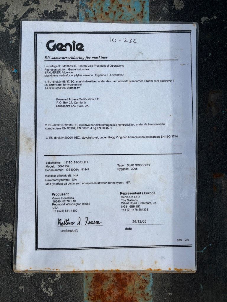 Genie GS 1932