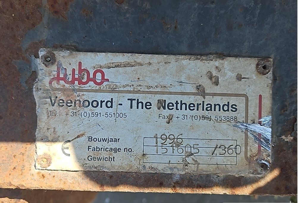 Lubo schudbak / Schudbak graafmachine