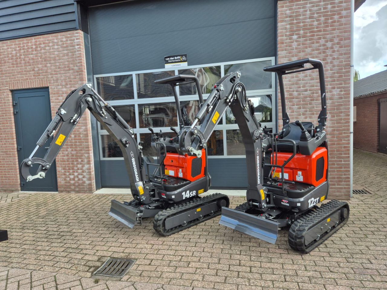 Eurocomach graafmachines te koop nieuw 12zt en 14sr