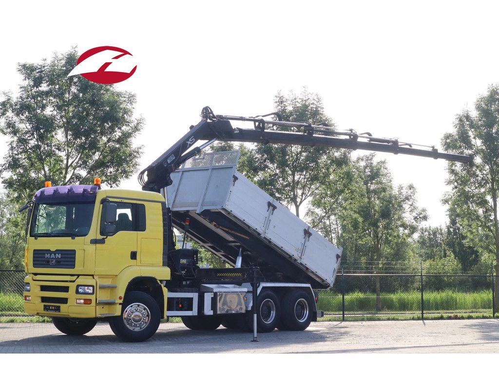 MAN TGA 33.480 | 6X4 | HIAB 166E-5 | KIPPER | EURO 3 | FULL STEEL