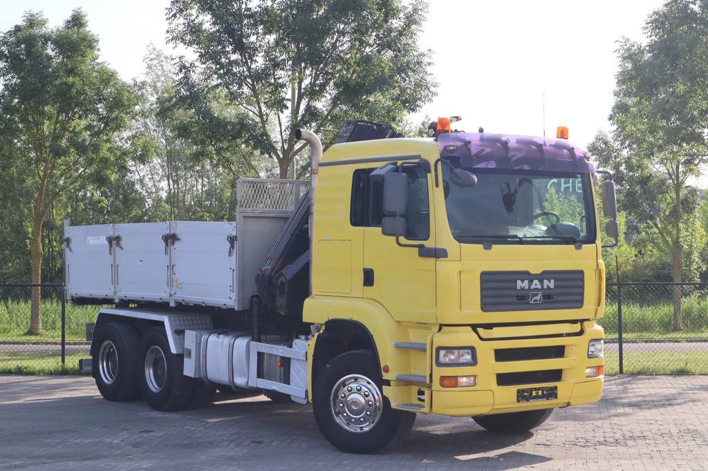MAN TGA 33.480 | 6X4 | HIAB 166E-5 | KIPPER | EURO 3 | FULL STEEL