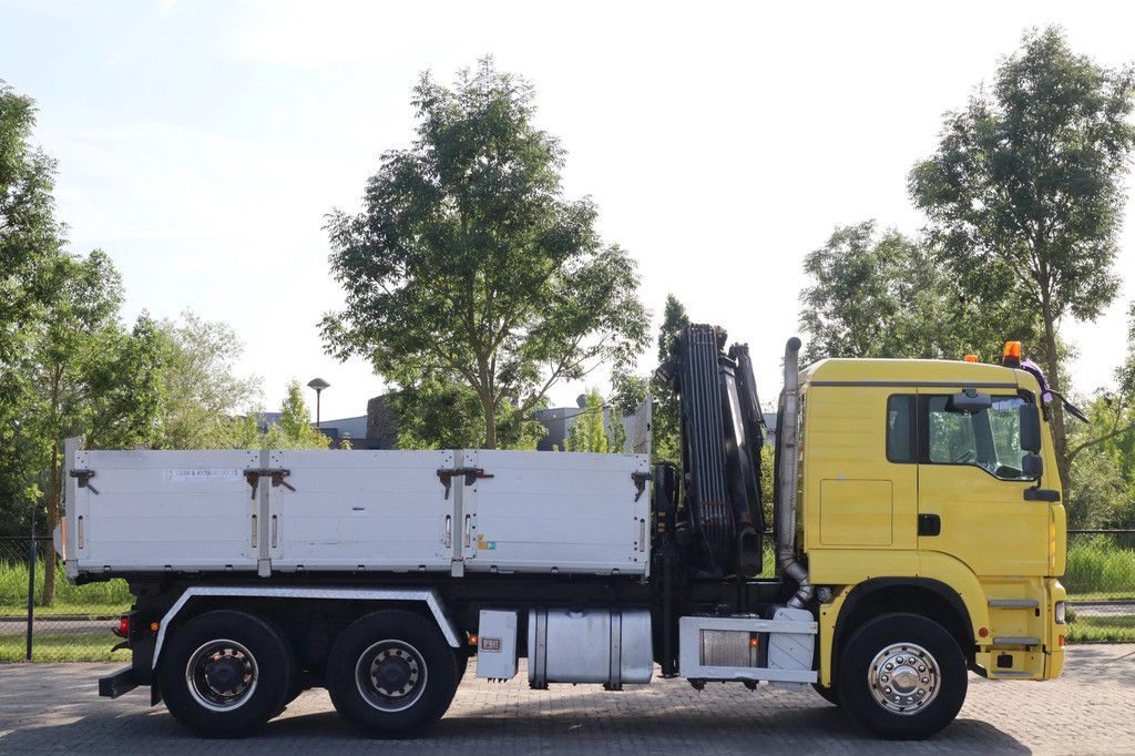 MAN TGA 33.480 | 6X4 | HIAB 166E-5 | KIPPER | EURO 3 | FULL STEEL