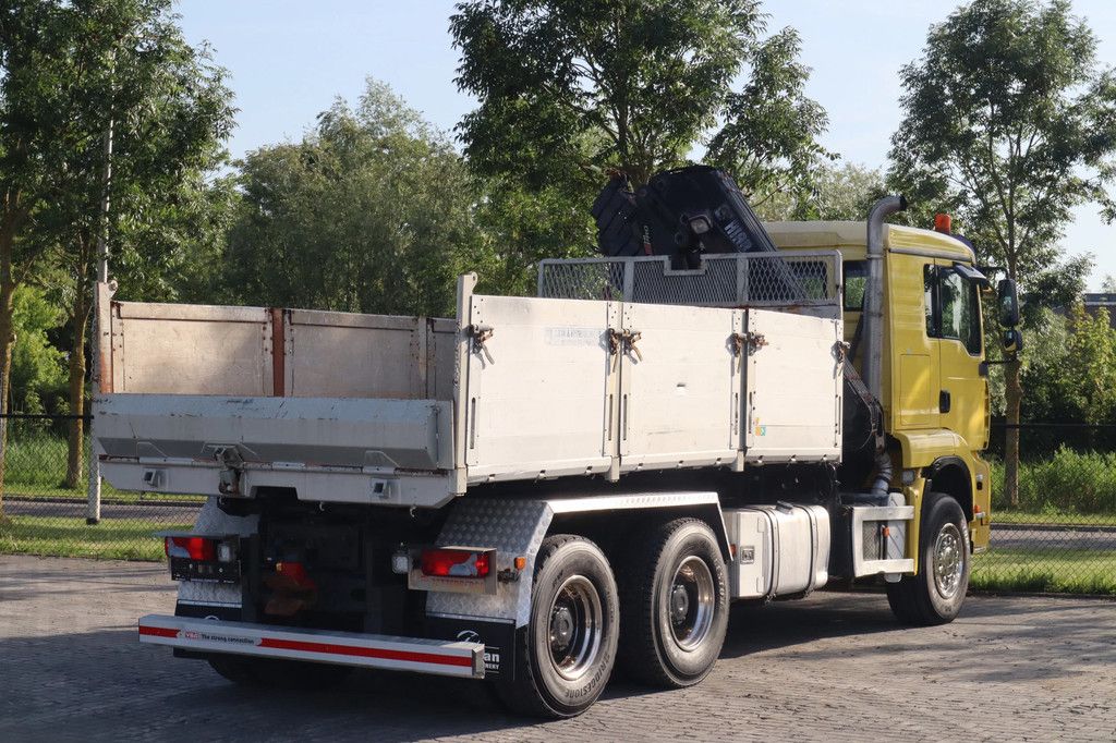 MAN TGA 33.480 | 6X4 | HIAB 166E-5 | KIPPER | EURO 3 | FULL STEEL