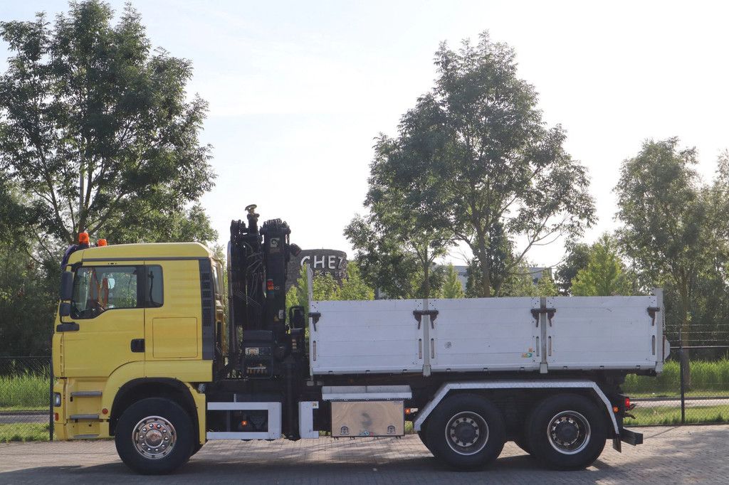 MAN TGA 33.480 | 6X4 | HIAB 166E-5 | KIPPER | EURO 3 | FULL STEEL
