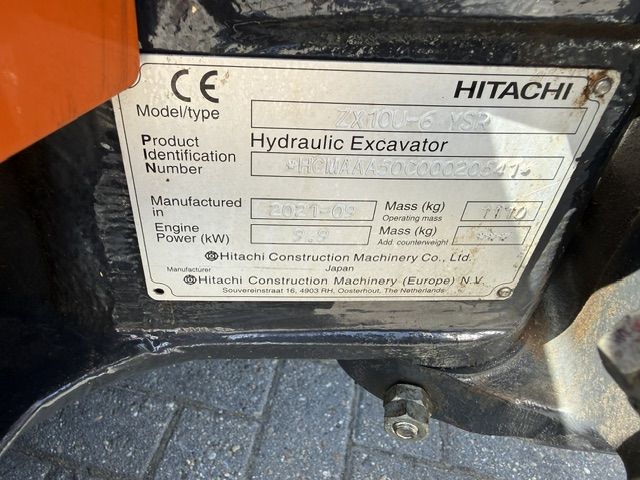 Hitachi Zaxis 10u Servo Hcw Minigraver Minikraan NWST 850uur