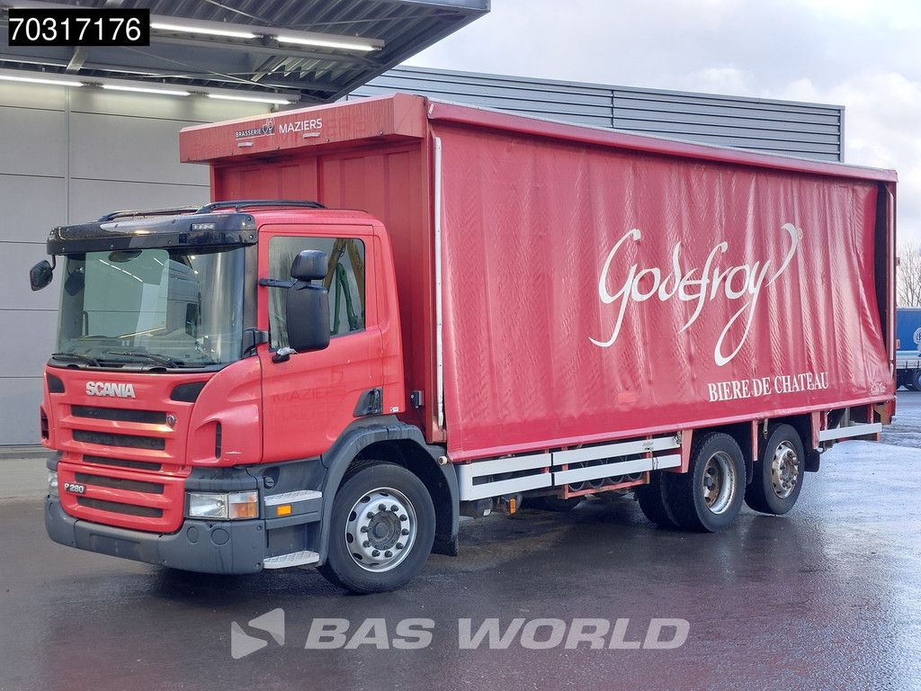 Scania P280 6X2 2500kg Ladebordwand Curtains Full Air Lift+steering axle Euro 5