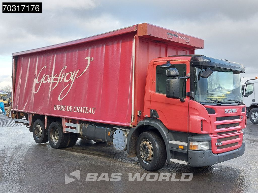 Scania P280 6X2 2500kg Ladebordwand Curtains Full Air Lift+steering axle Euro 5