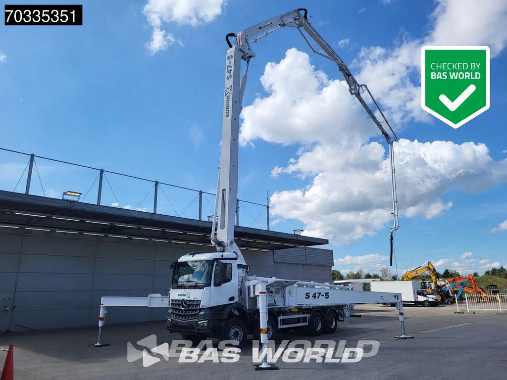 Mercedes Arocs 4542 8X4 47 mtrs SWAN TSP 47-5 160RZ concrete pump Full Steel Automatic Euro 3