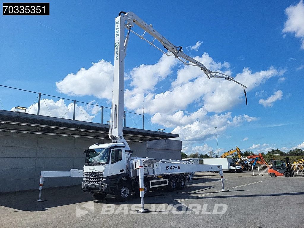 Mercedes Arocs 4542 8X4 47 mtrs SWAN TSP 47-5 160RZ concrete pump Full Steel Automatic Euro 3