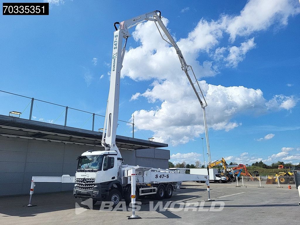 Mercedes Arocs 4542 8X4 47 mtrs SWAN TSP 47-5 160RZ concrete pump Full Steel Automatic Euro 3