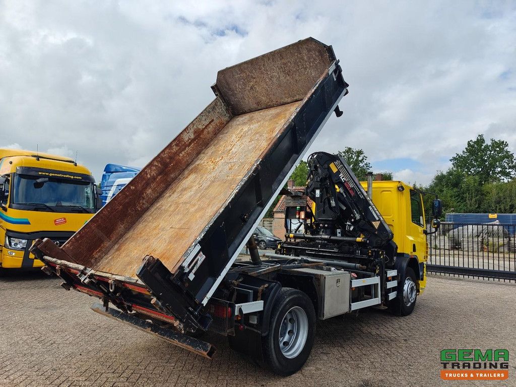 DAF CF65.220 4x2 Tageskabine Euro5 - 3-seitiger Kipper + Terex 120.2E-A3 + Fernbedienung - DIN-Schild - 109.000 km Originalkilometer