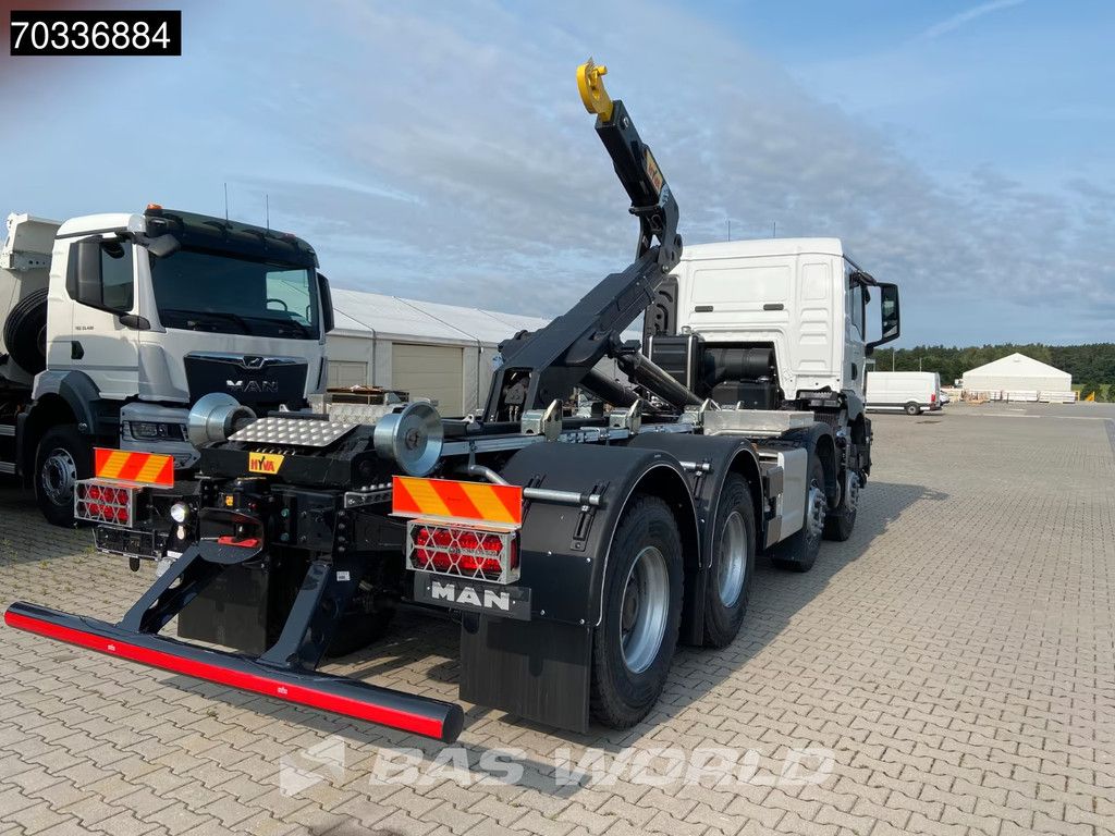 MAN TGS 35.480 8X4 NEW! HYVA 26-60 SKZ containersystem Steel suspension Big-Axle Euro 6