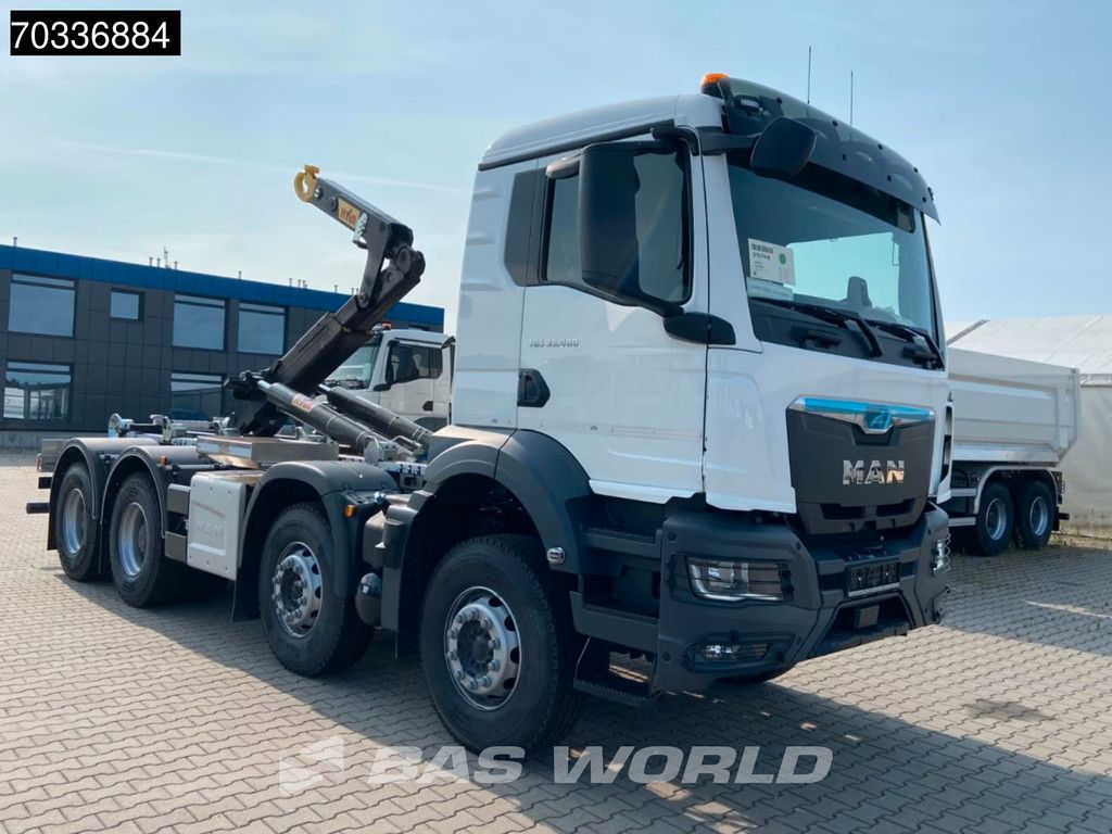 MAN TGS 35.480 8X4 NEW! HYVA 26-60 SKZ containersystem Steel suspension Big-Axle Euro 6