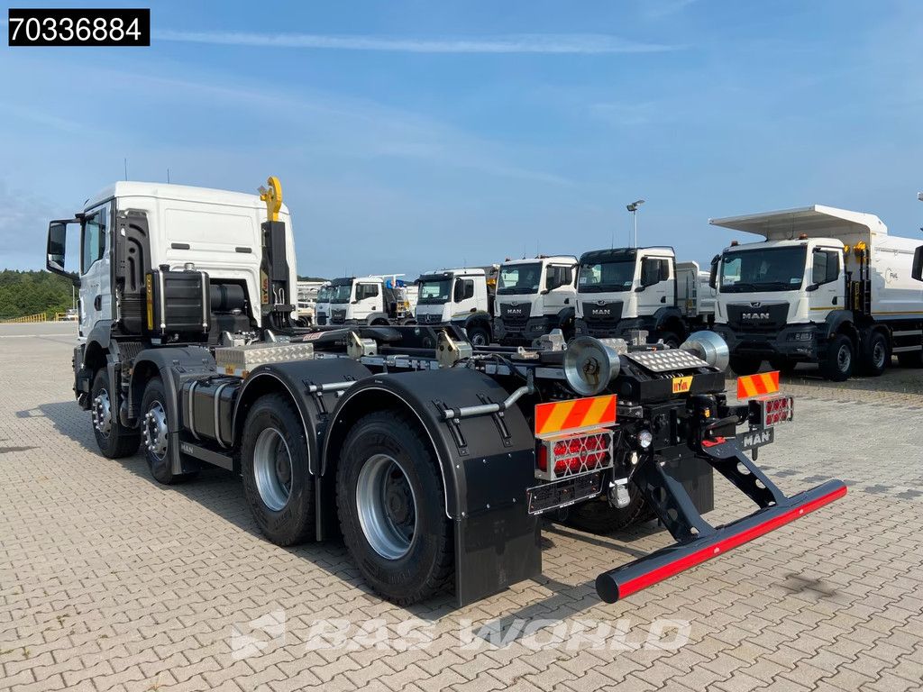 MAN TGS 35.480 8X4 NEW! HYVA 26-60 SKZ containersystem Steel suspension Big-Axle Euro 6