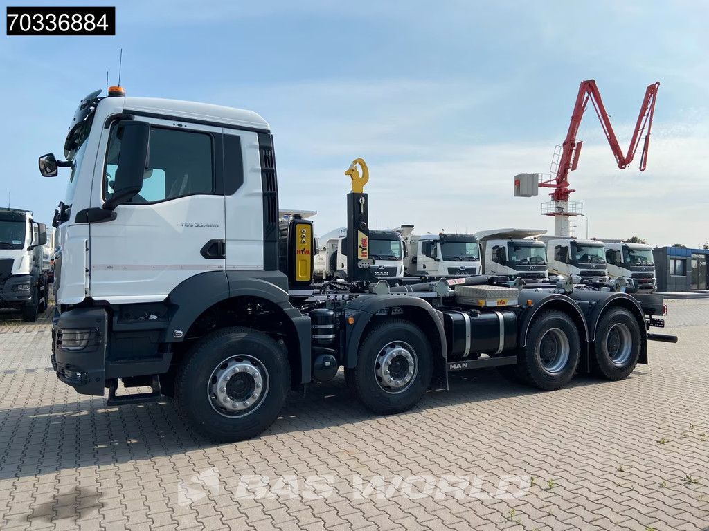 MAN TGS 35.480 8X4 NEW! HYVA 26-60 SKZ containersystem Steel suspension Big-Axle Euro 6