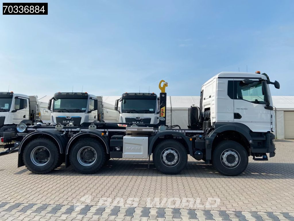 MAN TGS 35.480 8X4 NEW! HYVA 26-60 SKZ containersystem Steel suspension Big-Axle Euro 6