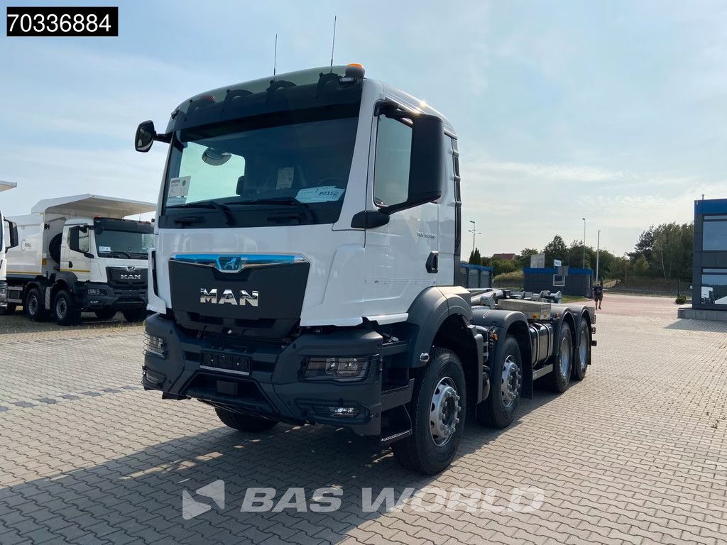MAN TGS 35.480 8X4 NEW! HYVA 26-60 SKZ containersystem Steel suspension Big-Axle Euro 6
