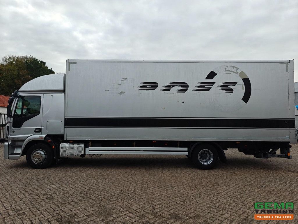 Iveco EuroCargo 140-250 4x2-Schlafkabine Euro6A – 7,6 Meter geschlossener Kofferaufbau + Ladebordwand 2000 kg – Belgischer Lkw
