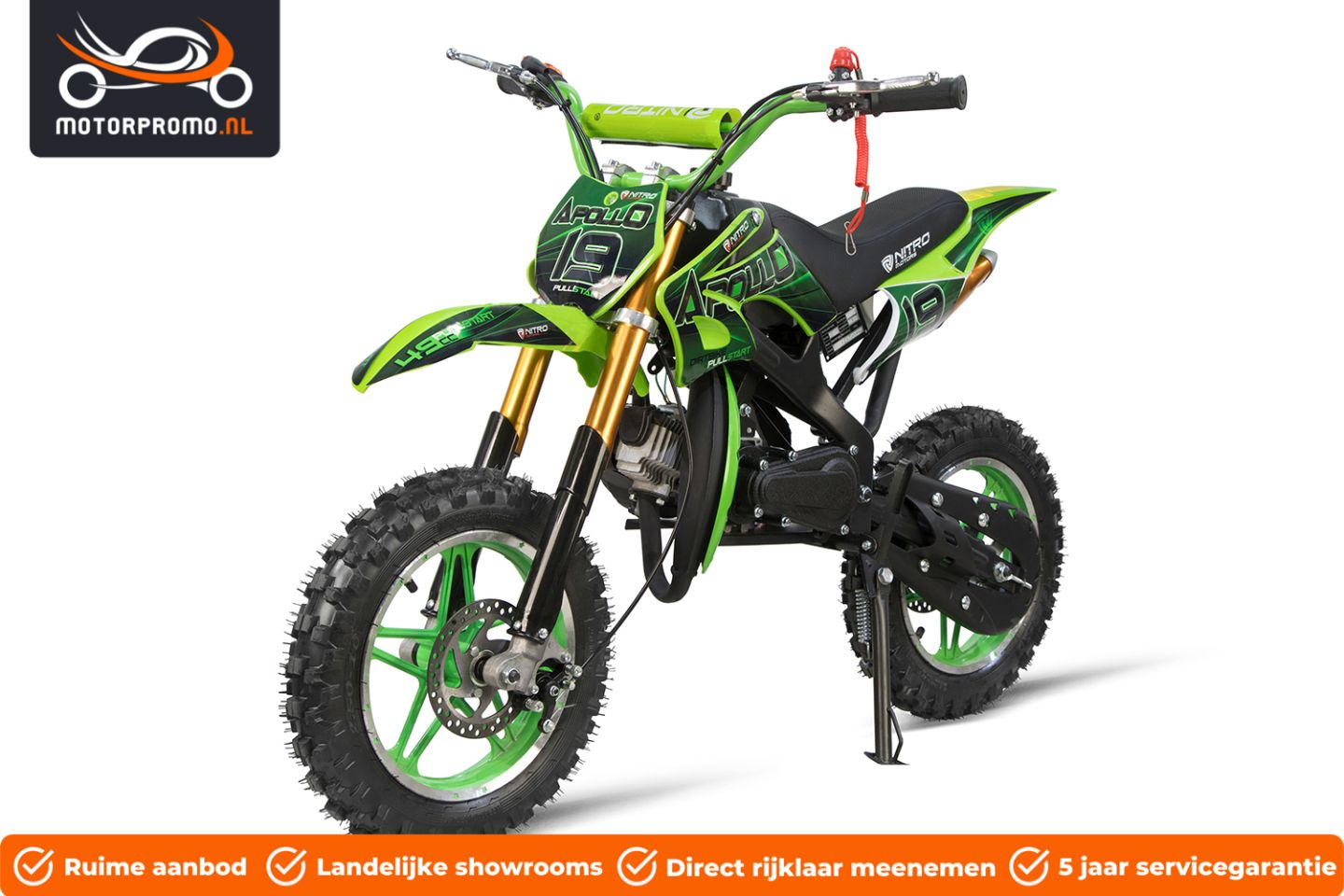 Minibike minicross 49cc automaat 2 takt crossmotor