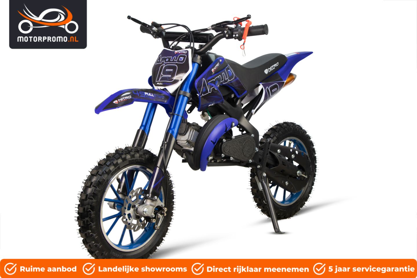 Minibike minicross 49cc automaat 2 takt crossmotor