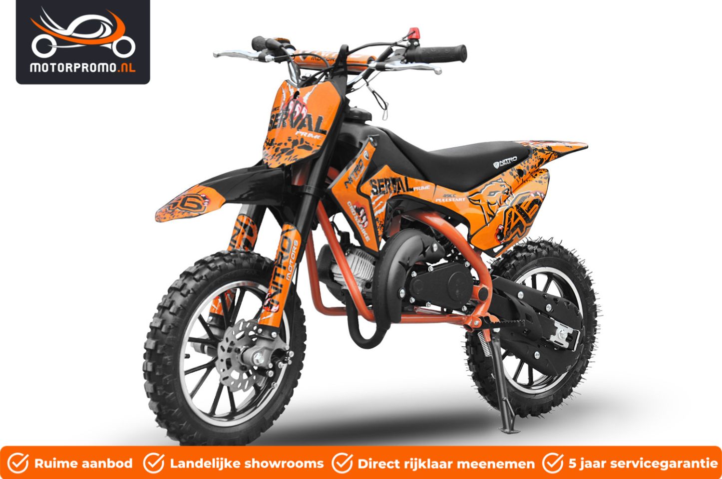 Minibike minicross 49cc automaat 2 takt crossmotor