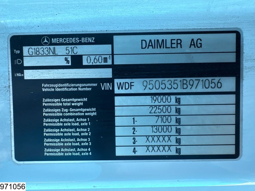 Mercedes Axor 1833 EURO 5, Terex 165.2E - A3, Remote