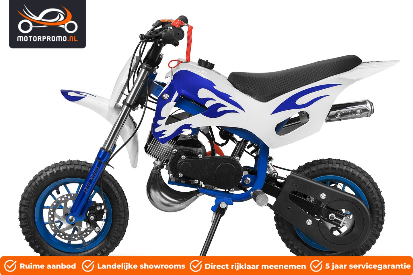 Minibike minicross 49cc automaat 2 takt crossmotor