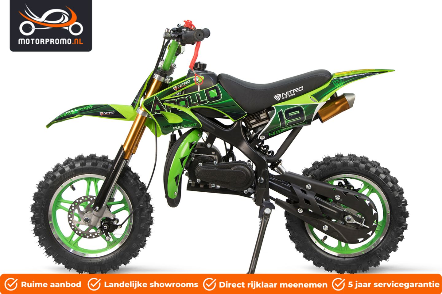 Minibike minicross 49cc automaat 2 takt crossmotor